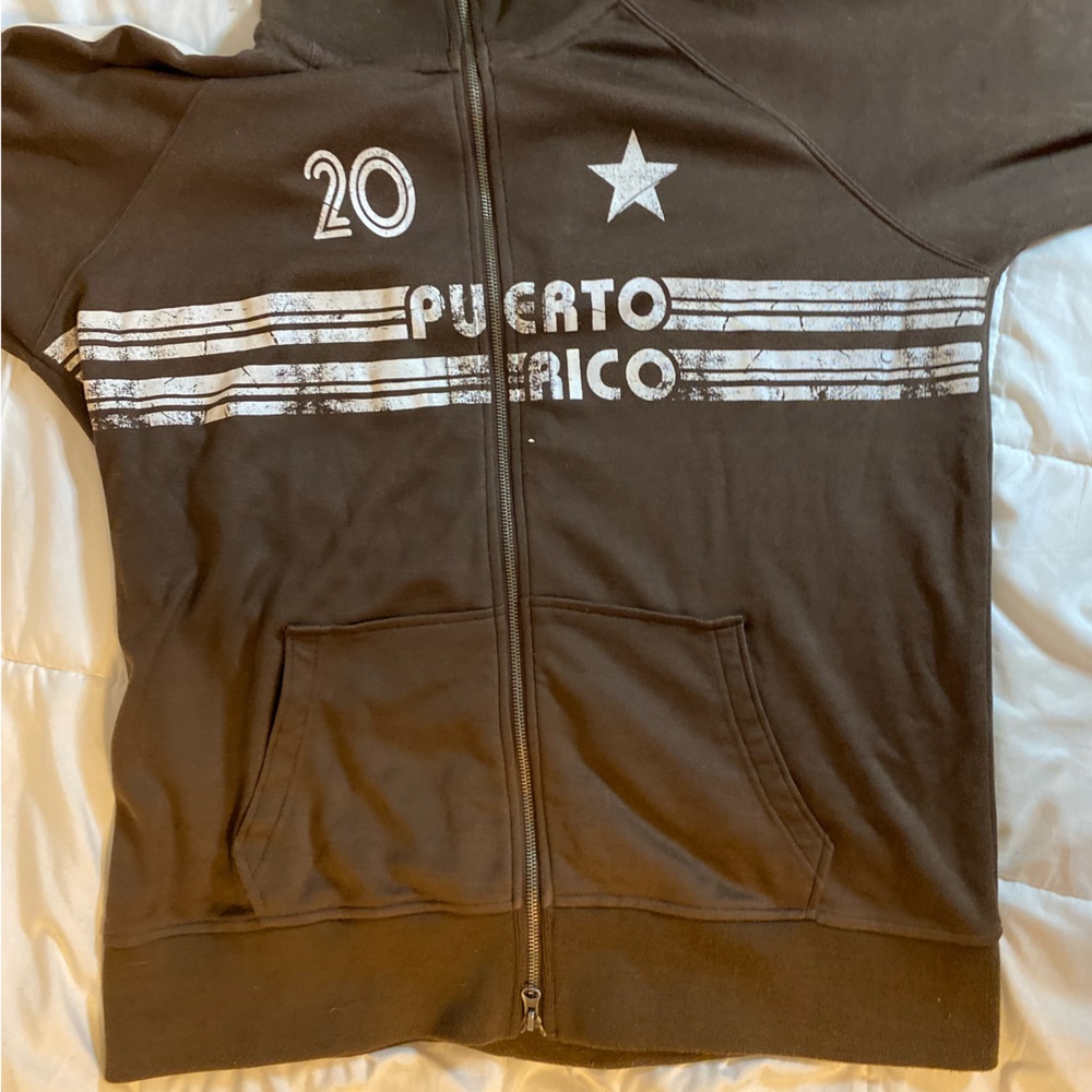 2000s brown zip up